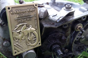 Oldtimer Plakette für Motorrad Rally