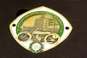 Oldtimer Plakette 90 Jahre Sachsenring Hohenstein Ernsttahl