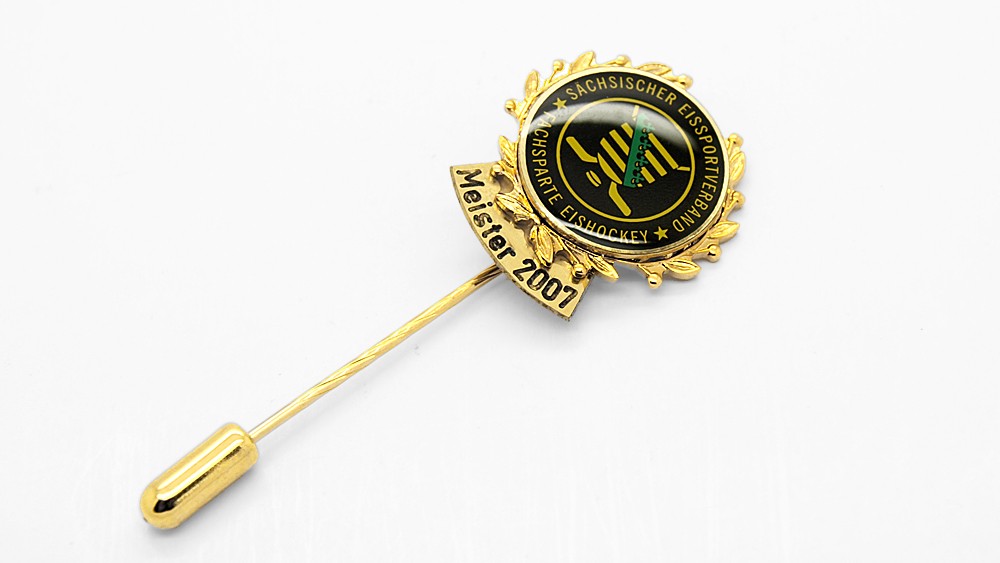 Ehrennadel Gold mit Wappen - Epoxidharzbeschichtung