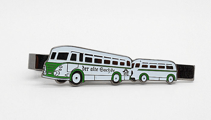 Krawattennadel mit Motiv Bus aus Metall