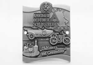 Auto Embleme Oldtimer antik silber