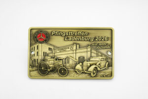 Oldtimerplakette antik bronze